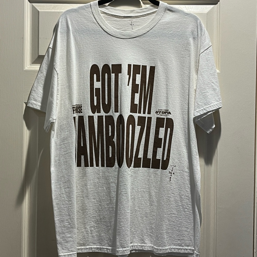 Got ‘em Bamboozled Travis Scott shirt size XL. Cactus Jack.